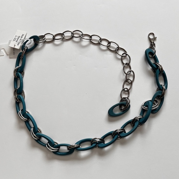New York & Company Turquoise Link Chain Belt (NWT) - Picture 11 of 12